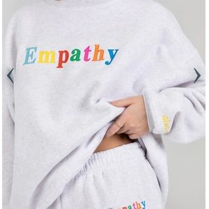 Mayfair Empathy grey sweatshirt OS excellent cond.